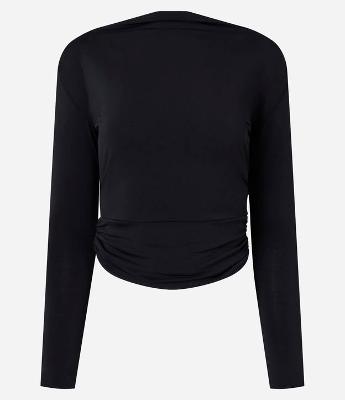 Blusa com Decote Degagê e Corrente nas Costas