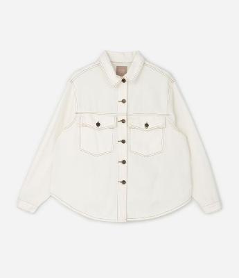 Jaqueta Jeans Overshirt Lisa Curve & Plus Size