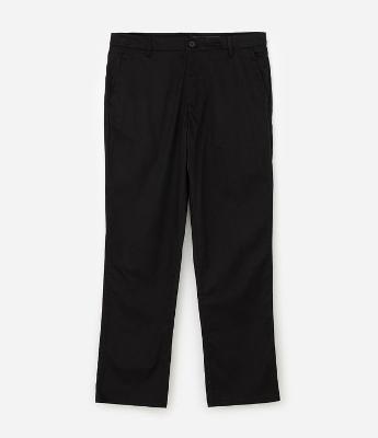 Calça Sarja Lisa Modelagem Reta