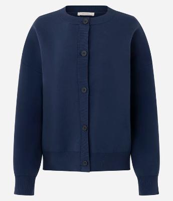 Cardigan Over em Tricô com Botões e Punhos Ajustados