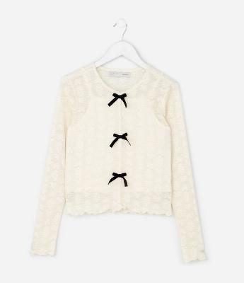 Blusa Infantil Texturizada com Laços e Regata – Tam 5 a 14 Anos