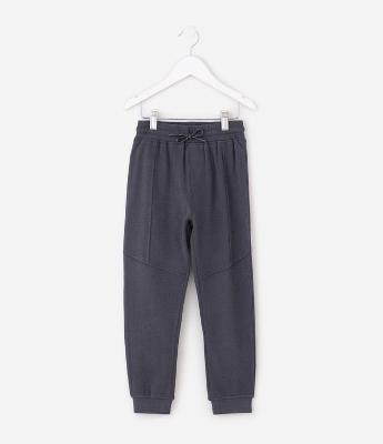 Calça Infantil em Fleece Canelado - Tam 1 a 6 Anos