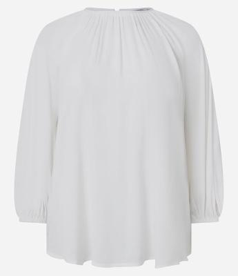 Blusa em Viscose com Botões Delicados nas Mangas