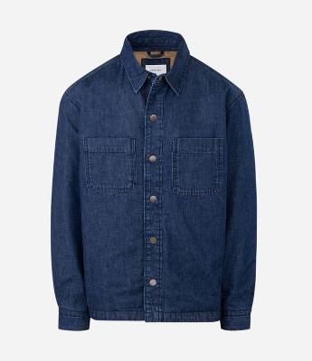 Jaqueta Jeans com Forro e Bolso no Peito
