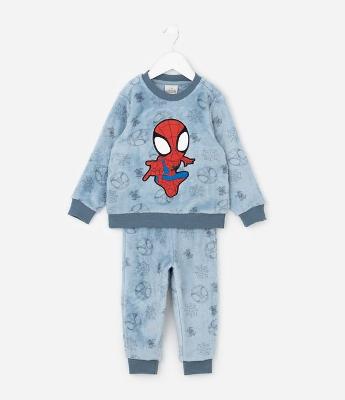 Pijama Infantil Longo com Bordado Spidey – Tam 2 a 6 Anos