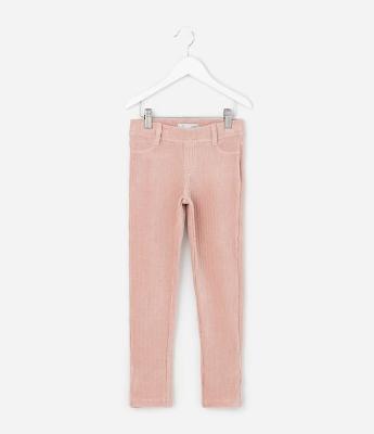 Calça Infantil Legging em Veludo Cotelê – Tam 1 a 6 Anos