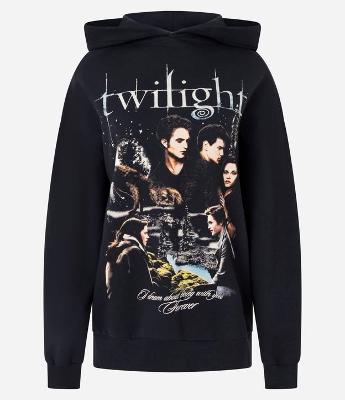 Moletom com Capuz e Estampa Crepúsculo