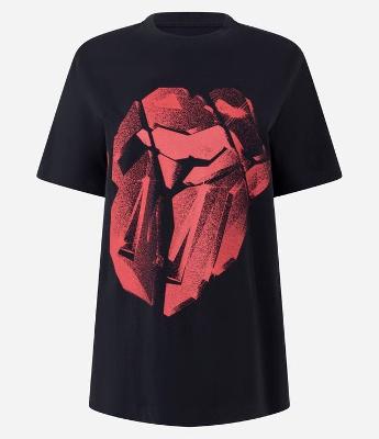 Camiseta em Algodão com Estampa Rolling Stones