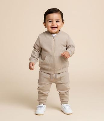 Jaqueta Infantil em Moletom Waffle com Zíper – Tam 0 a 18 Meses