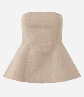 Blusa Tomara que Caia Alfaiatada com Barra Evasê