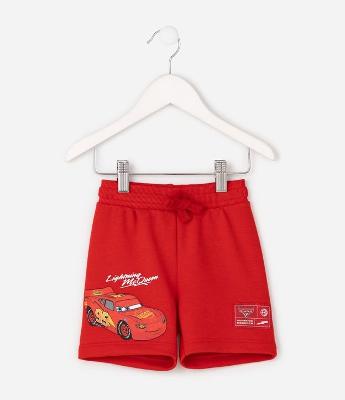 Bermuda Infantil Estampa Relâmpago McQueen – Tam 2 a 6 Anos