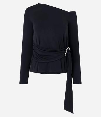 Blusa Manga Longa com Amarração e Aviamento