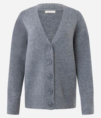 Cardigan em Tricô com Botões Grandes