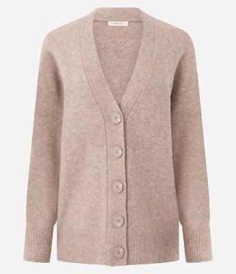 Cardigan em Tricô com Botões Grandes