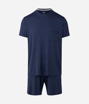 Pijama Curto Viscolycra com Cós Elástico Aparente