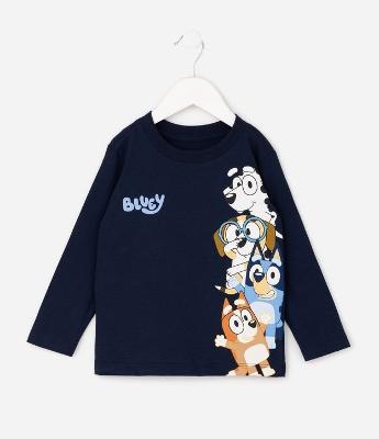 Camiseta Infantil com Estampa Bluey e Amigos – Tam 2 a 6 Anos