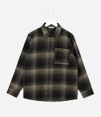 Camisa Infantil Xadrez Manga Longa em Flanela – Tam 5 a 14 Anos