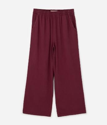 Calça Pantalona em Sarja Leve Curve & Plus Size