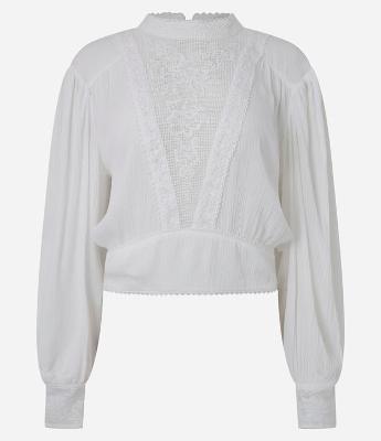 Bata em Viscose com Bordados Frontais