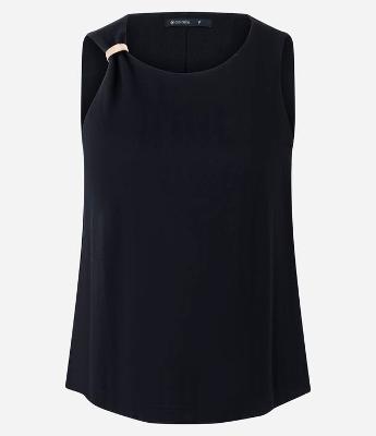 Blusa Curta com Aviamento na Alça