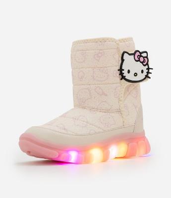Bota Infantil Hello Kitty com LED - Tam 20 ao 27