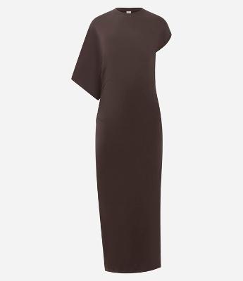 Vestido Longo Assimétrico em Algodão