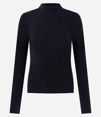 Blusa Básica em Ribana com Gola Alta