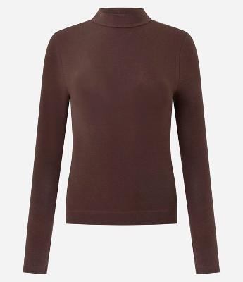 Blusa Básica em Ribana com Gola Alta