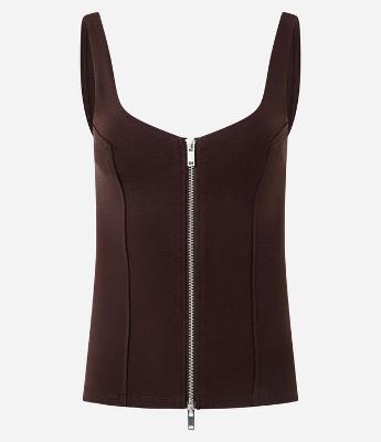 Blusa em Moletom Sem Felpa com Fechamento em Zíper