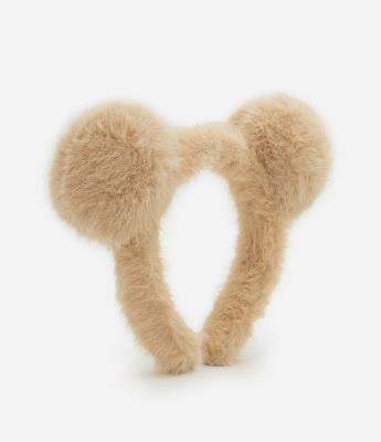 Tiara Infantil com Pompons Felpudos - Tam U