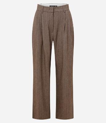 Calça Wide Leg Alfaiatada com Pregas Frontais
