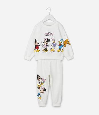 Conjunto Infantil Moletom Minnie e Amigos - Tam 1 a 6 Anos