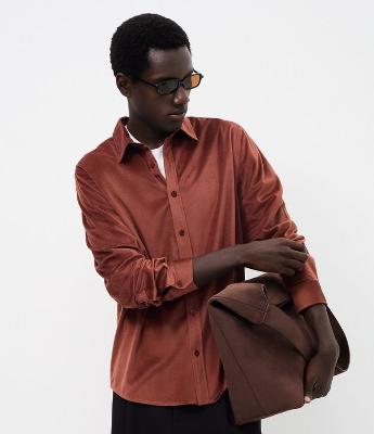Camisa Comfort Manga Longa Veludo