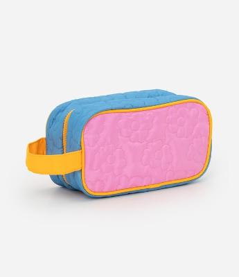 Necessaire Floral com Compartimentos Limpo e Sujo
