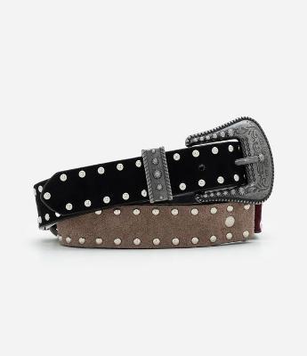 Cinto Western em PU com Tachas Metálicas