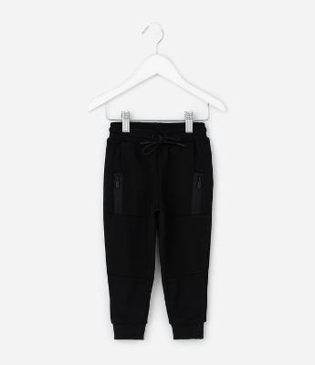 Calça Jogger em Moletom sem Felpa - Tam 1 a 6 Anos