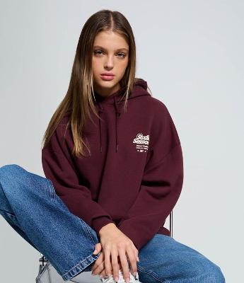 Blusão Moletom Oversized com Estampa College Copenhagen