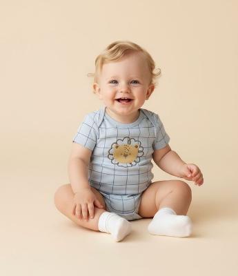Body Infantil com Estampa Leão – Tam 0 a 18 Meses
