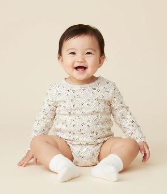 Body Infantil Anarruga Floral Liberty – Tam 0 a 18 Meses