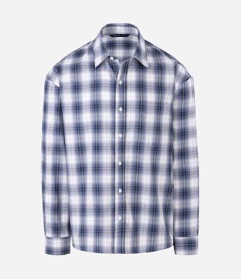 Camisa Boxy em Flanela com Estampa Xadrez