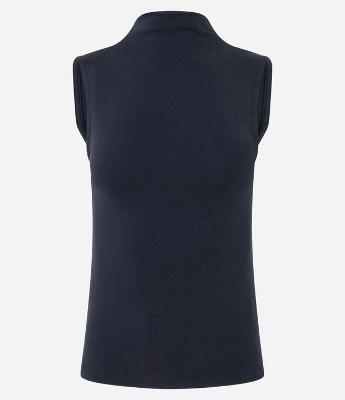 Blusa Regular em Modal com Gola Alta