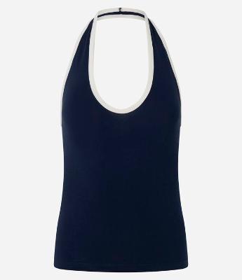 Blusa Frente Única em Ponto Roma com Contraste