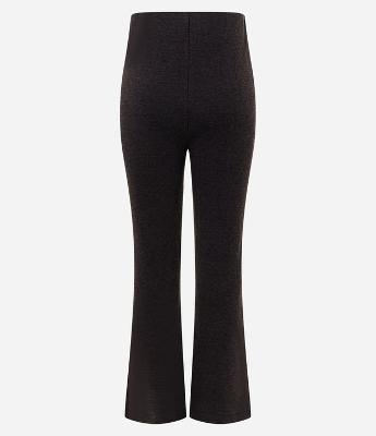 Calça Flare em Piquet com Cintura Alta