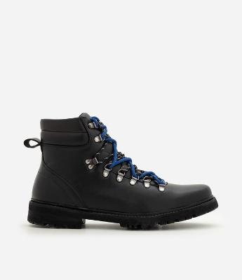 Bota Trekking em PU com Atacador Bicolor