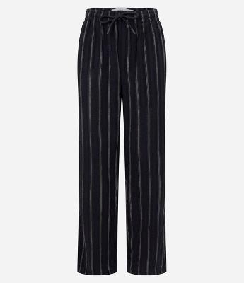 Calça Jacquard Reta Listrada