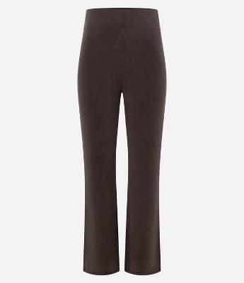 Calça Esportiva Flare em Modal com Efeito Lavado