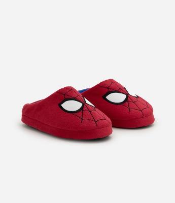 Pantufa Infantil Homem-Aranha em Fleece - Tam 27 ao 36