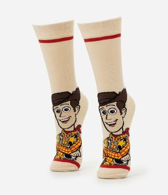 Meia Cano Alto com Estampa Toy Story