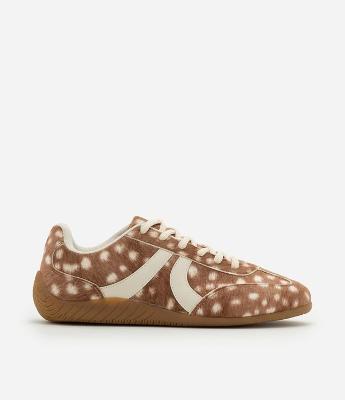 Tênis Texturizado com Estampa Animal Print