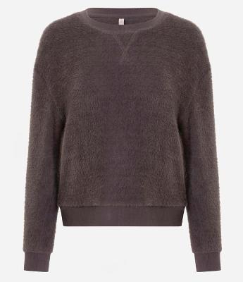 Blusa de Pijama em Fleece Peludinho
